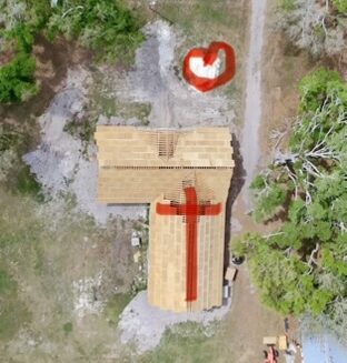 Florida Bible Training Center roof cross