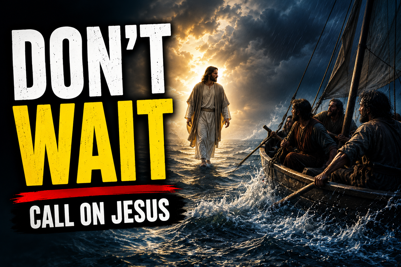 dont wait call on Jesus